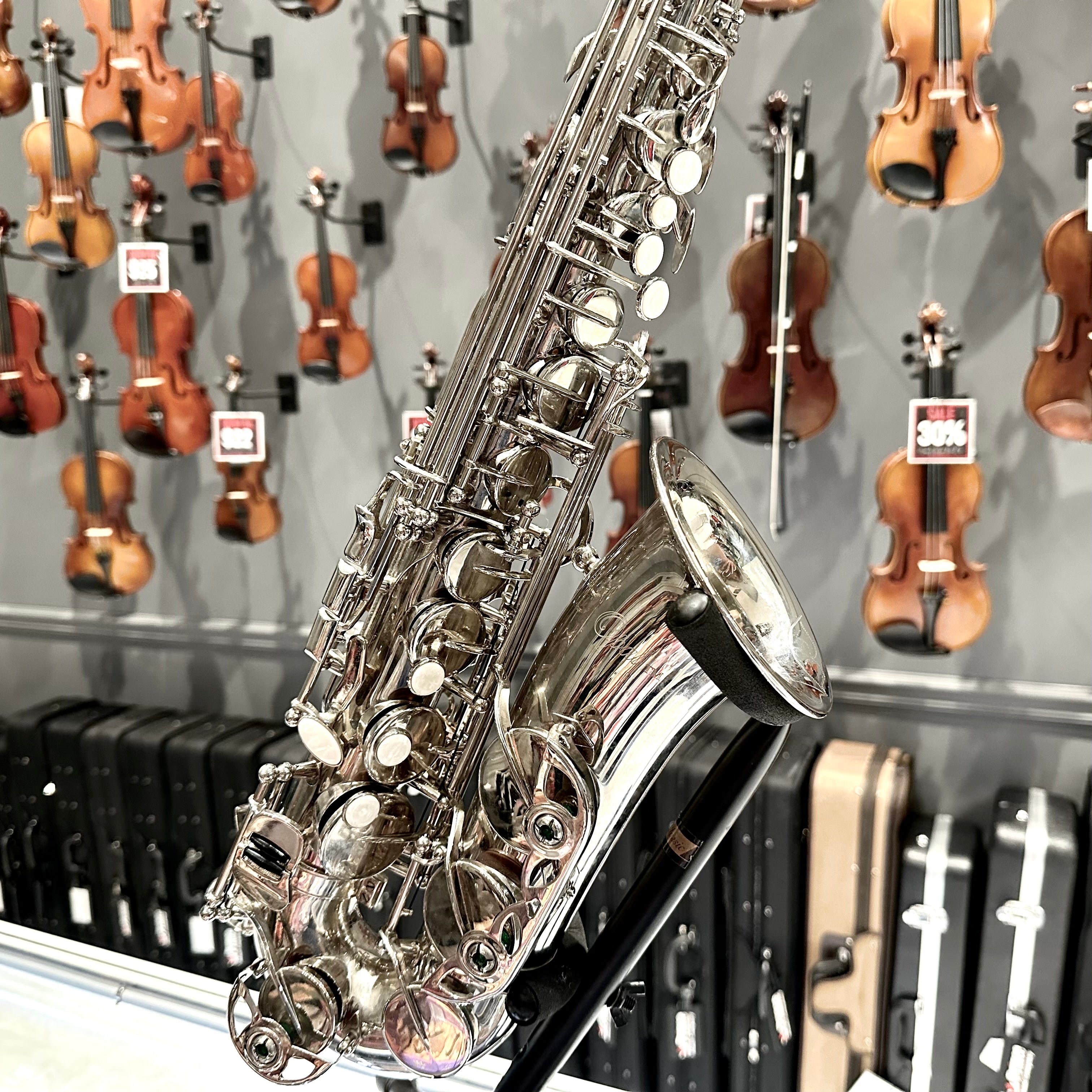 Opal OAS-300: Student Alto Saxophone, Nickel Plated