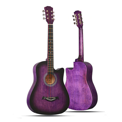 Rebrand Kids Colorful 38" Acoustic Guitar - Purple