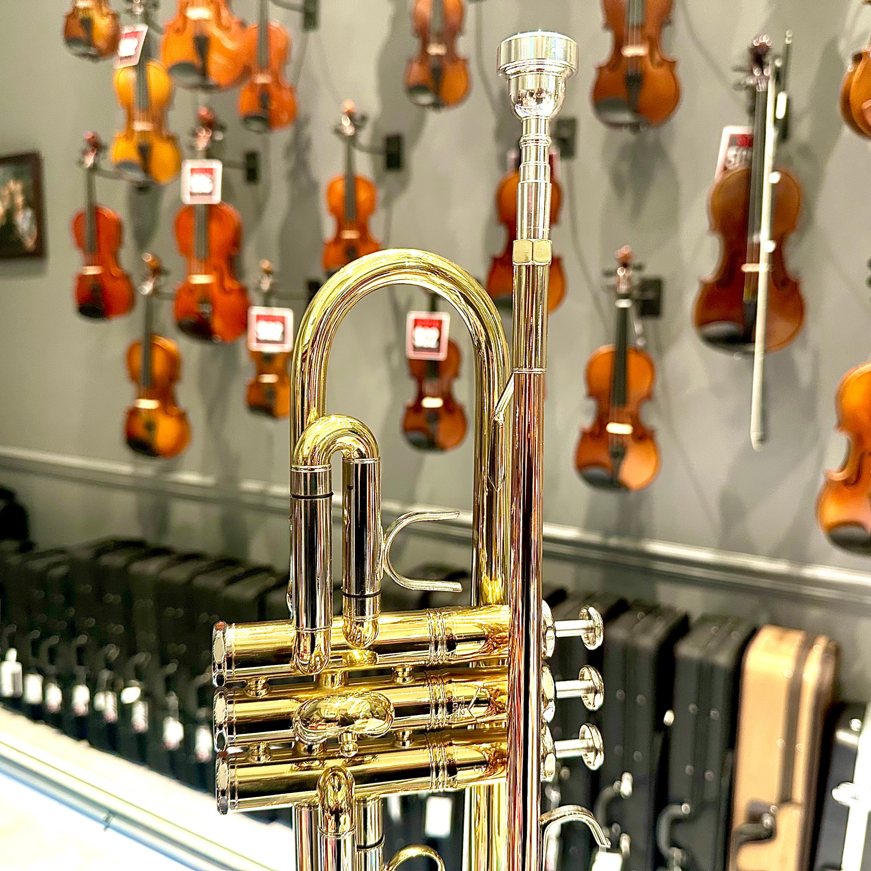 Opal OTR-100: Student Trumpet, Yellow Brass