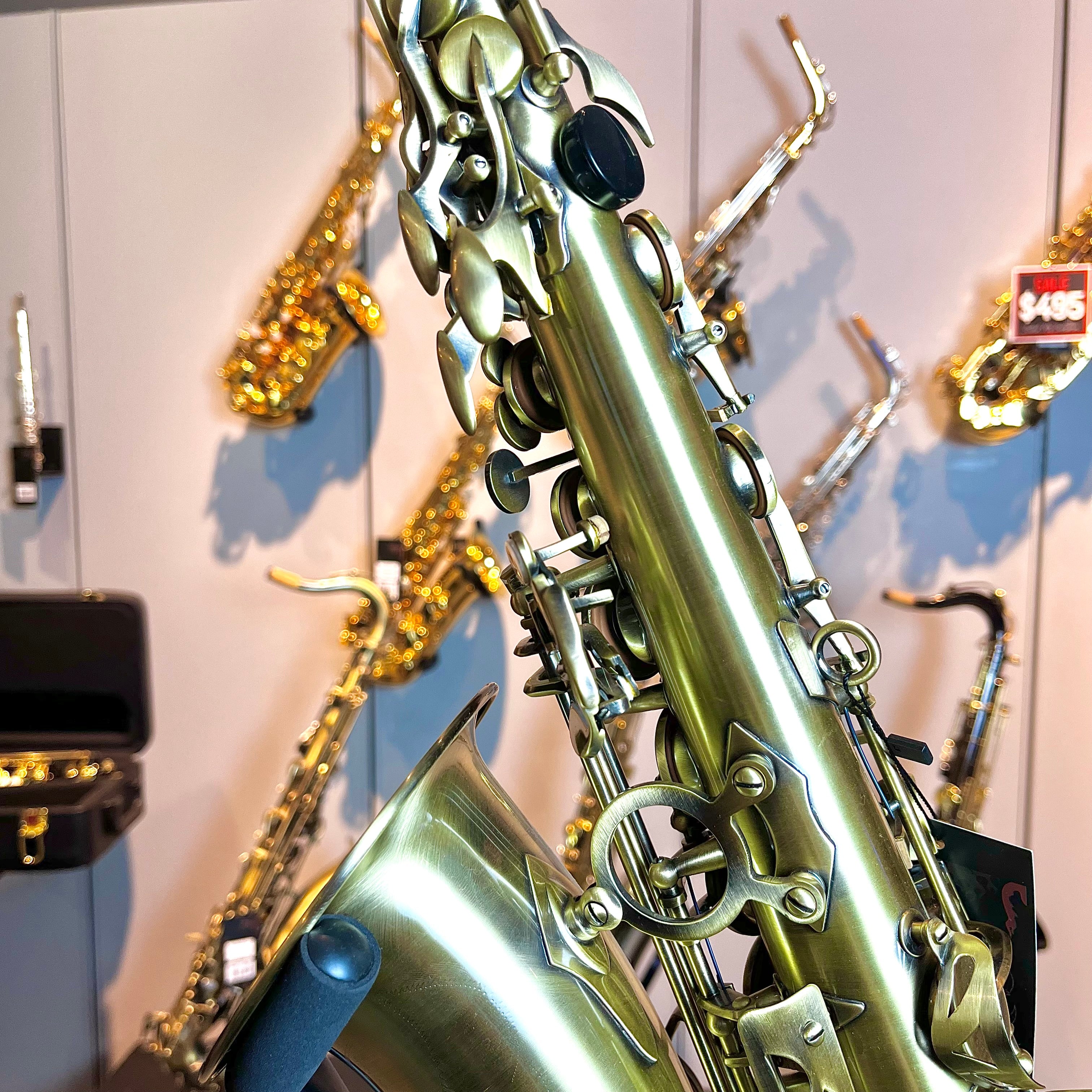 Opal OAS-400: Intermediate Alto Saxophone, Classic Antique Finish