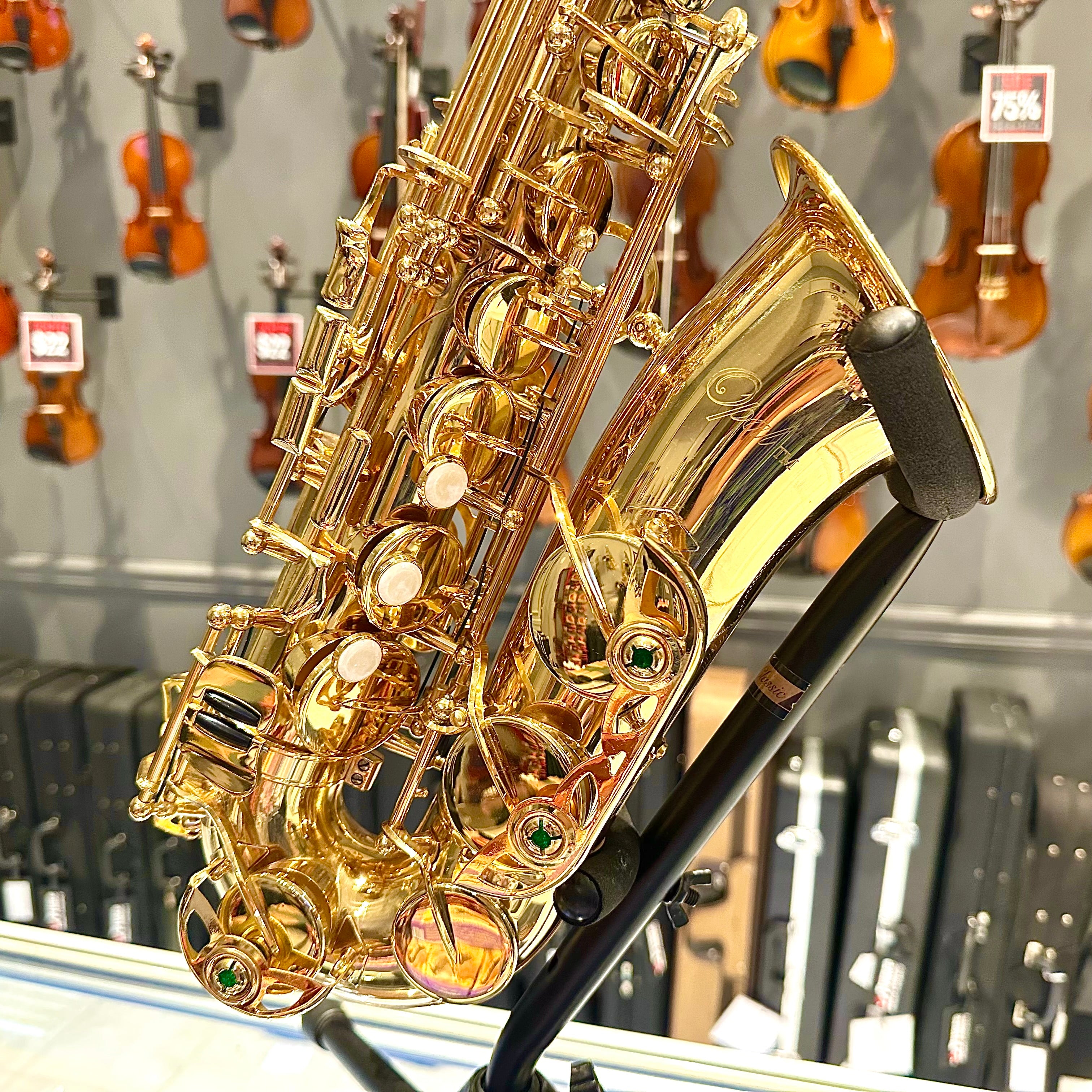 Opal OAS-100: Student Alto Saxophone, Gold Lacquered