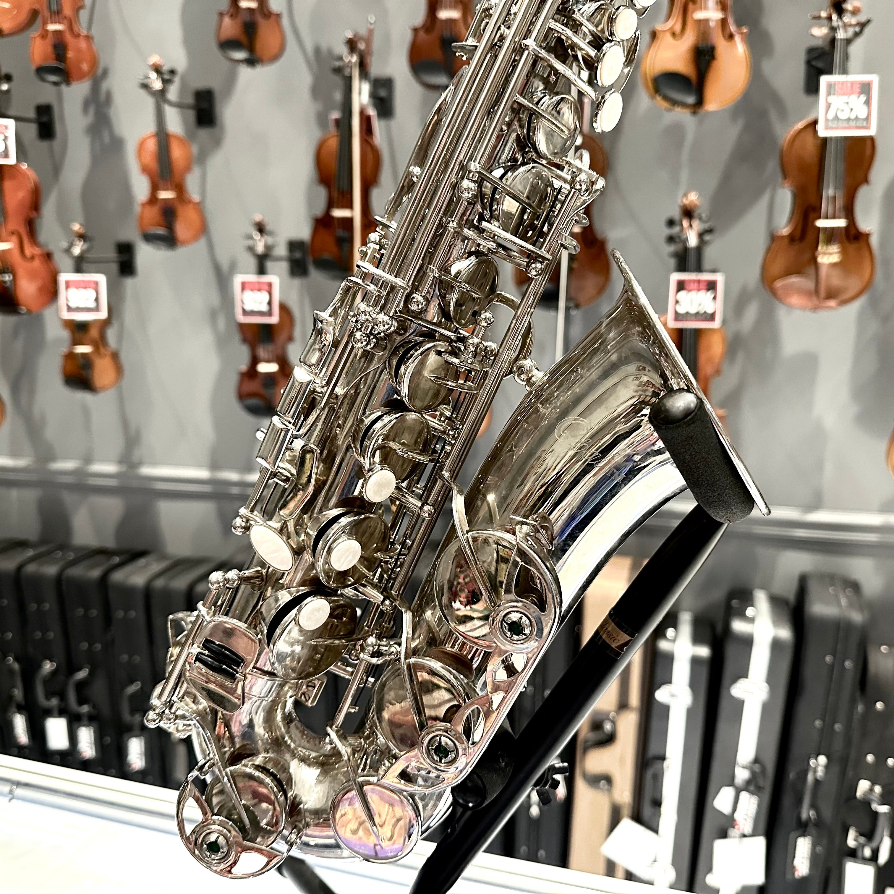 Opal OAS-300: Student Alto Saxophone, Nickel Plated