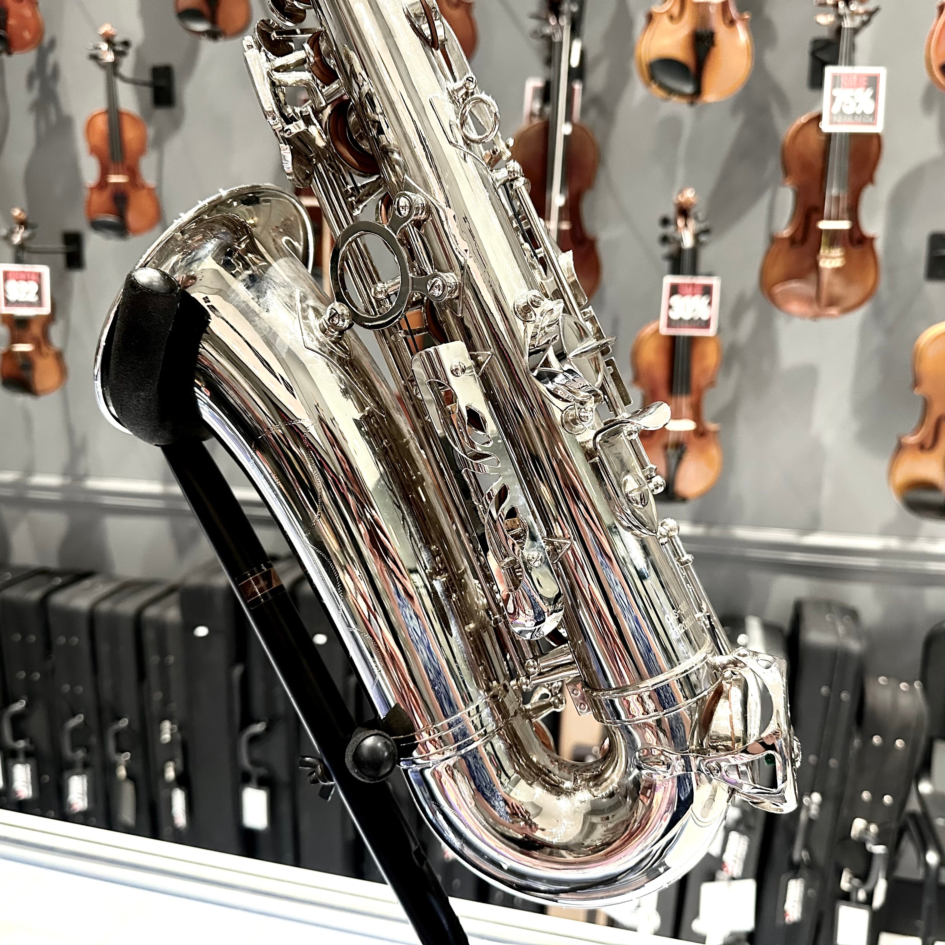 Opal OAS-300: Student Alto Saxophone, Nickel Plated