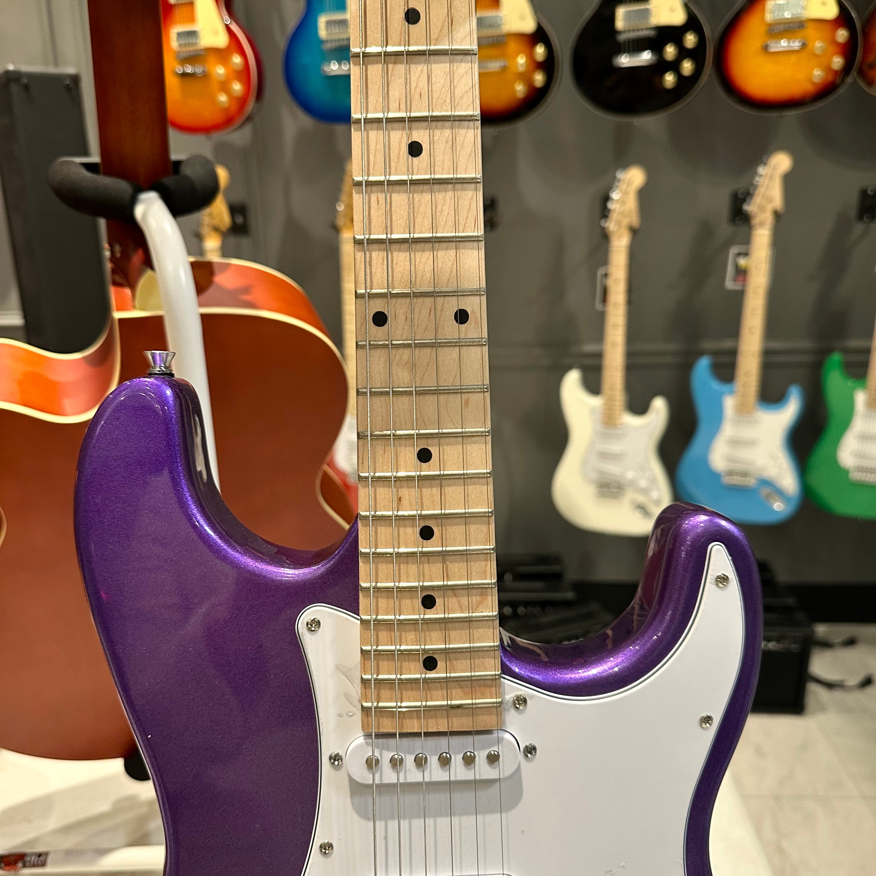 Gephardt Ground Series: 39" Electric Guitar, Maple Neck - Purple Shimmer