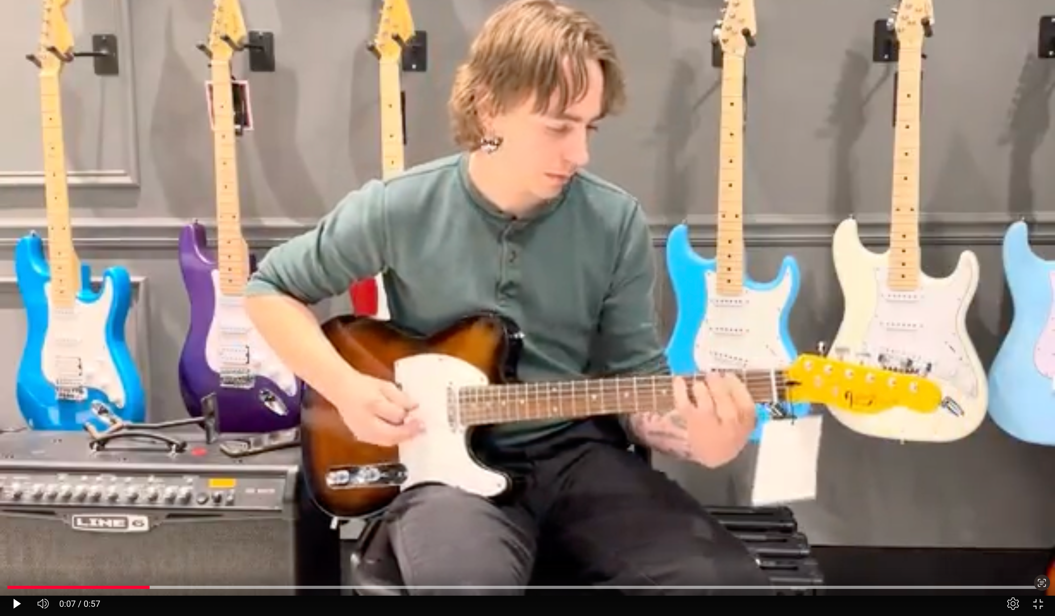 Load video: Lindstrom Leaf 41&quot; Acoustic-Electric Guitar Video Demo