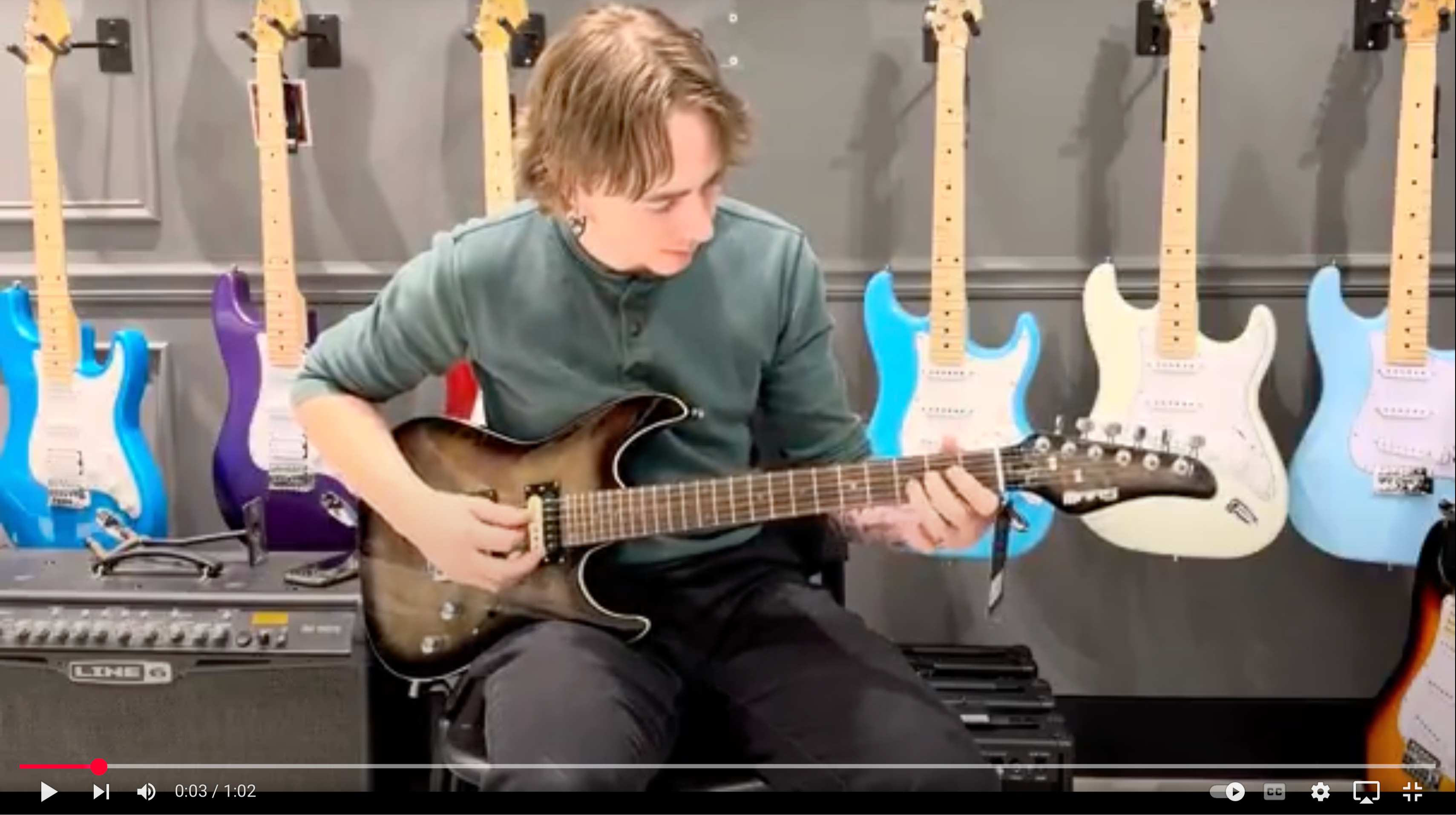 Load video: Lindstrom Leaf 41&quot; Acoustic-Electric Guitar Video Demo